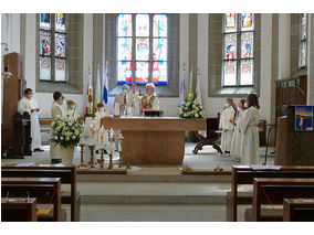 Dankgottesdienst der Kommunionkinder (Foto: Karl-Franz Thiede)